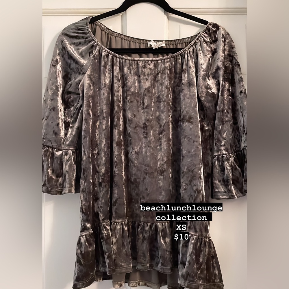 XS beachlunchlounge collection Crushed Velvet Top